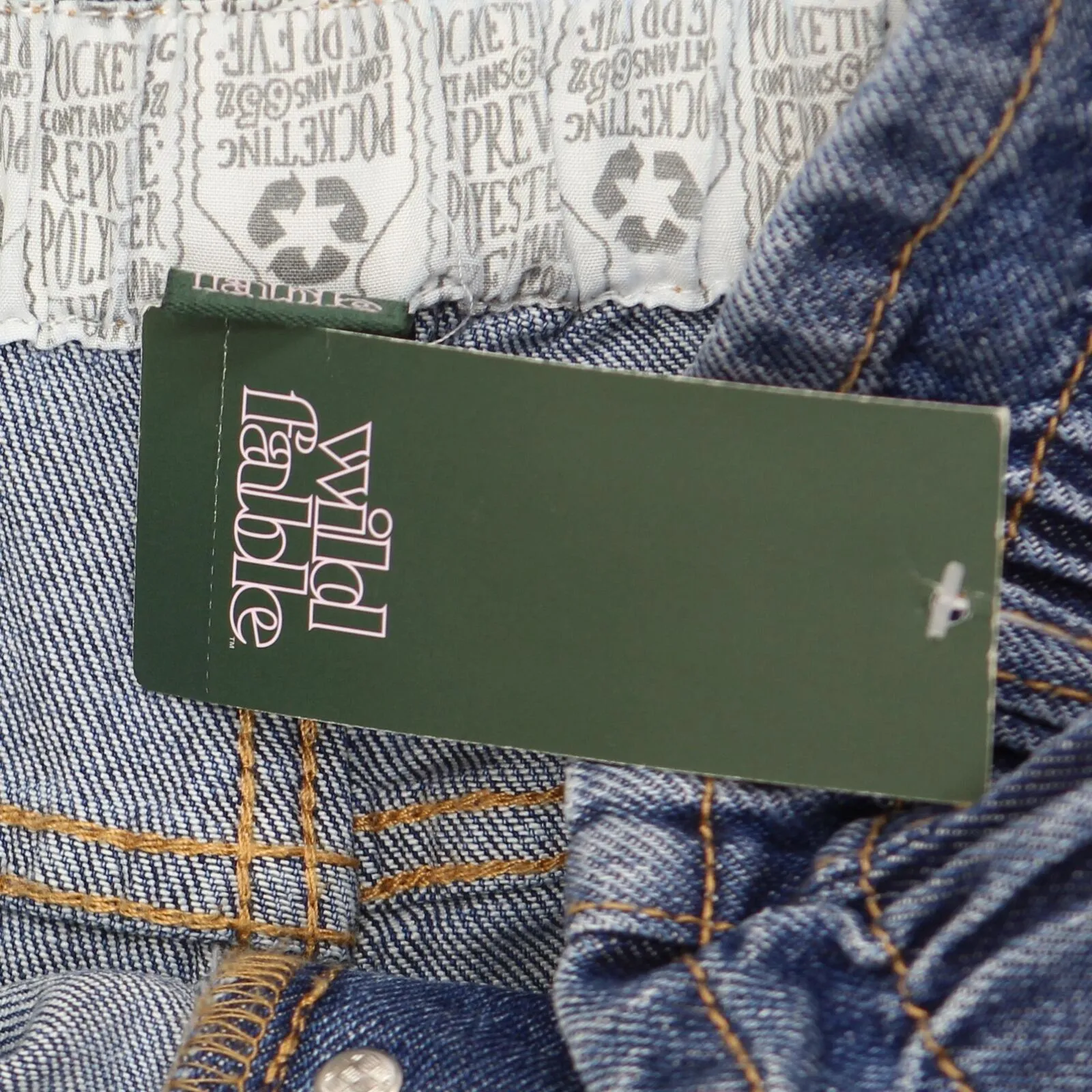Wild Fable Women's High-Rise Button-Front Paperbag Waist Jean Shorts 78815312