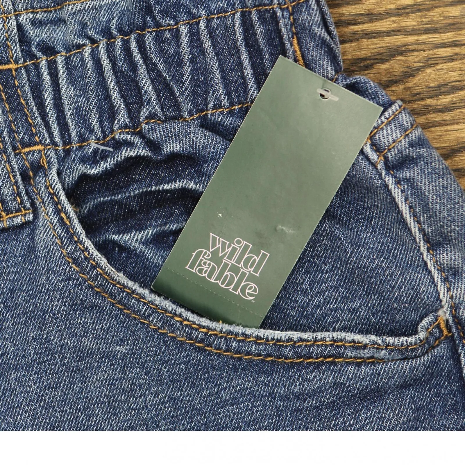 Wild Fable Women's High-Rise Button-Front Paperbag Waist Jean Shorts 78815314