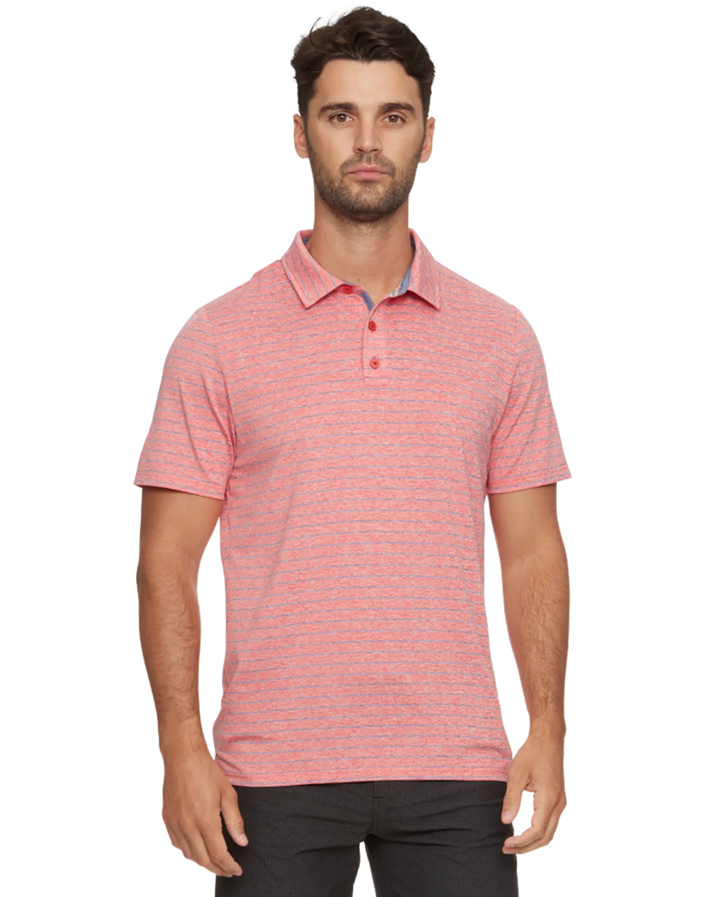 WILMINGTON STRIPED PERFORMANCE POLO