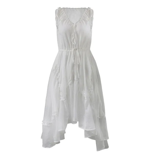 Woman Overknee and square collar drawsrting waist jacket