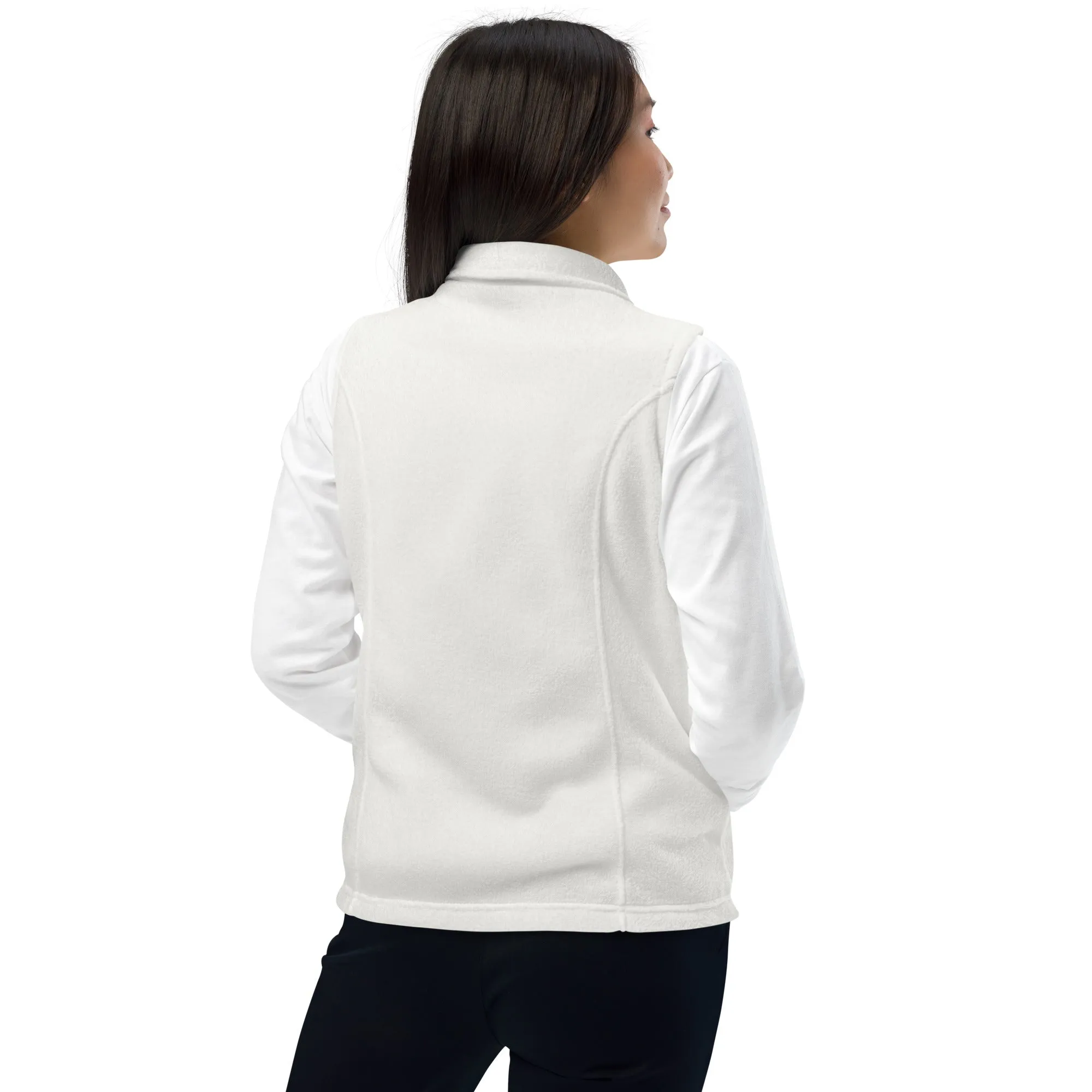 Women’s Columbia fleece vest - Black Logo