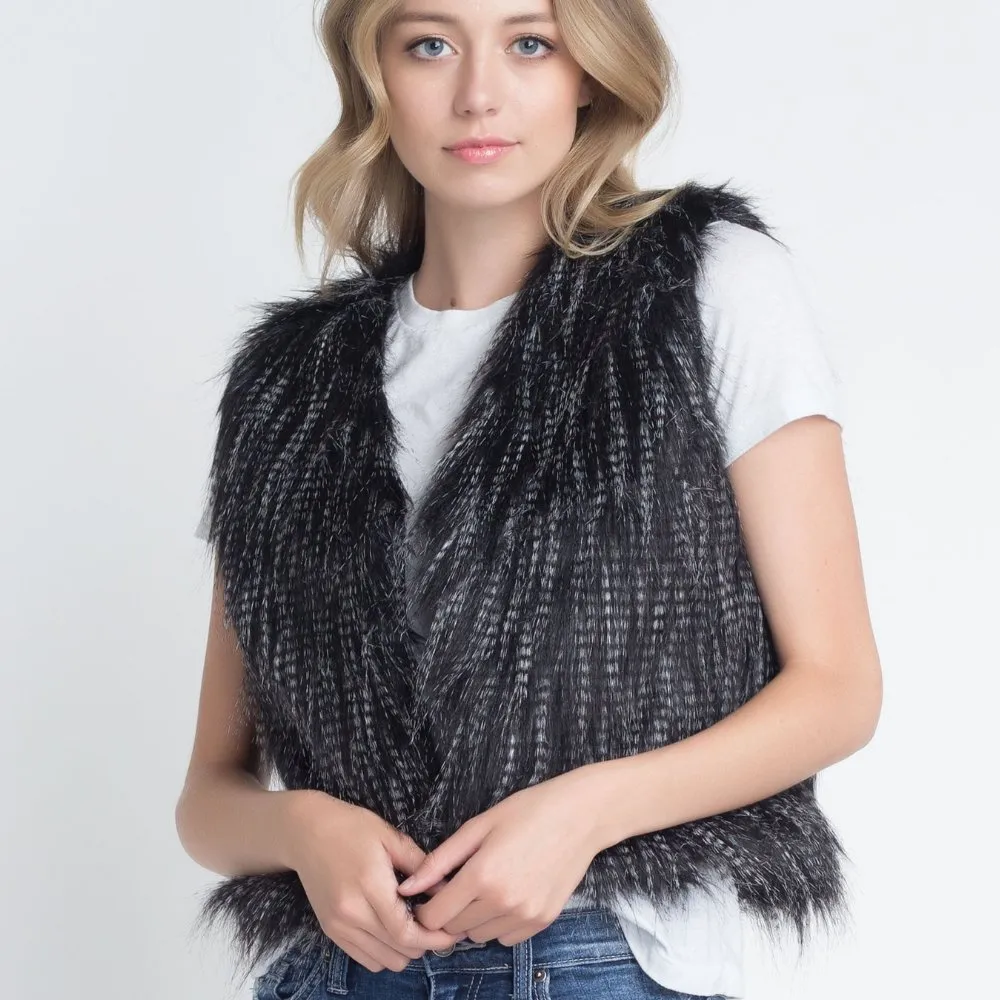 Women's Faux Fur Sleeveless Vest
