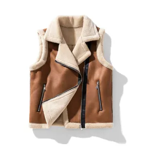 Women's Lapel Collar Heated Vest | Zip Up