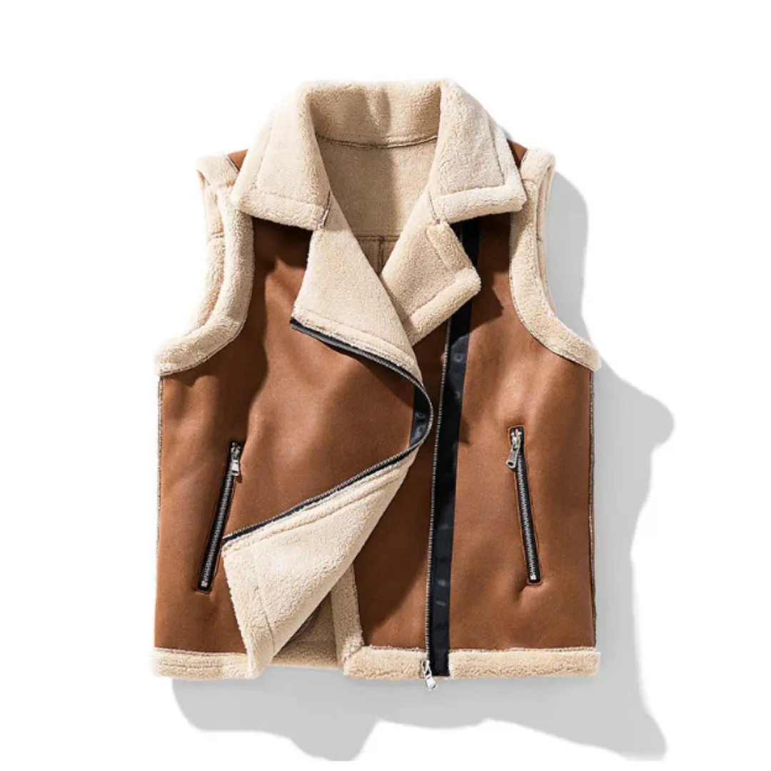 Women's Lapel Collar Heated Vest | Zip Up