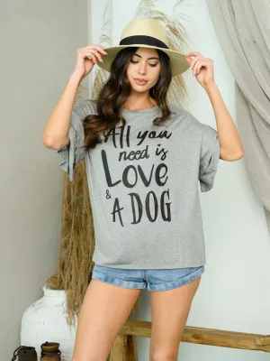 WOMEN'S SHORT RUFFLE SLEEVE GRAPHIC TOP