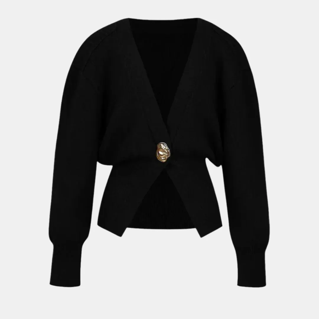 Women’s Slim Fit V-Neck Cardigan – Lightweight, Ribbed & Elegant for Everyday Wear