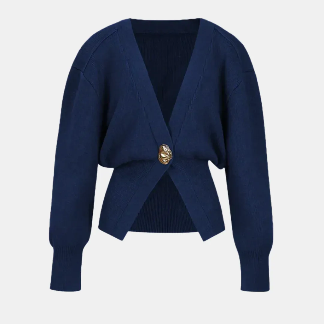 Women’s Slim Fit V-Neck Cardigan – Lightweight, Ribbed & Elegant for Everyday Wear