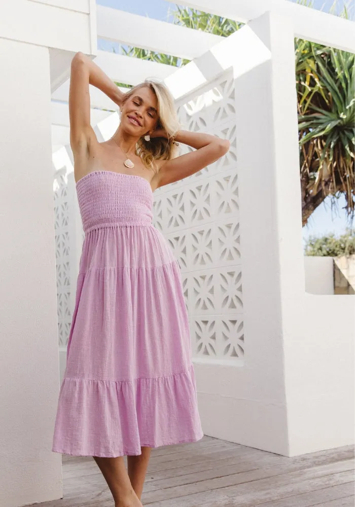 WS Leilani Midi Dress - Orchid