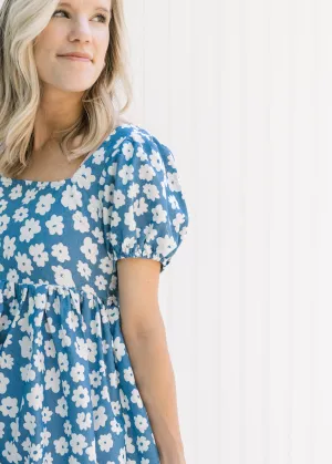 X Nora Blue Daisy Dress
