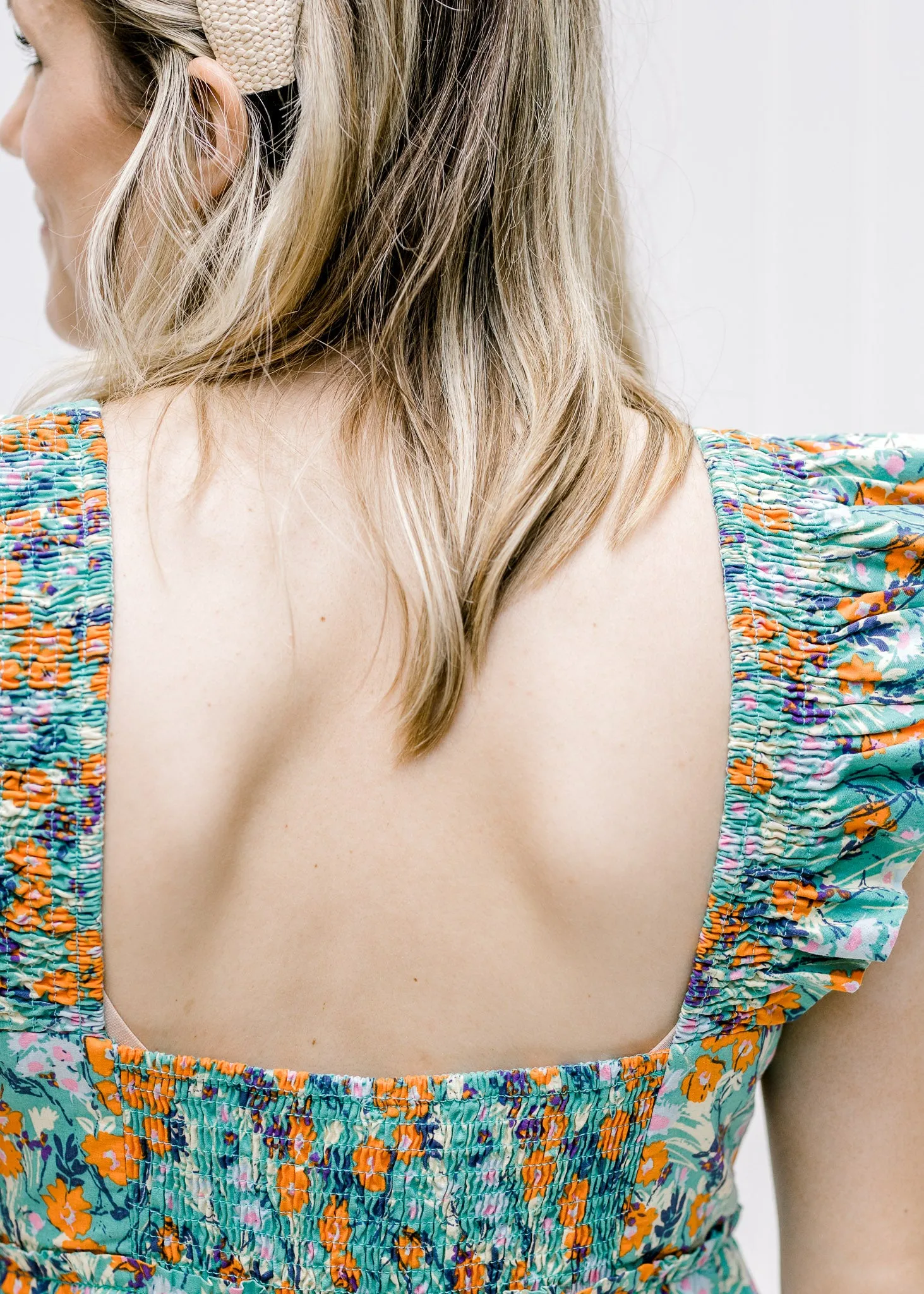 X Sage Multi Floral Dress