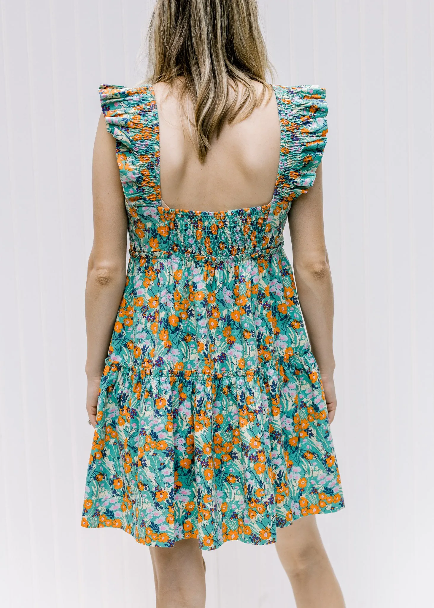 X Sage Multi Floral Dress