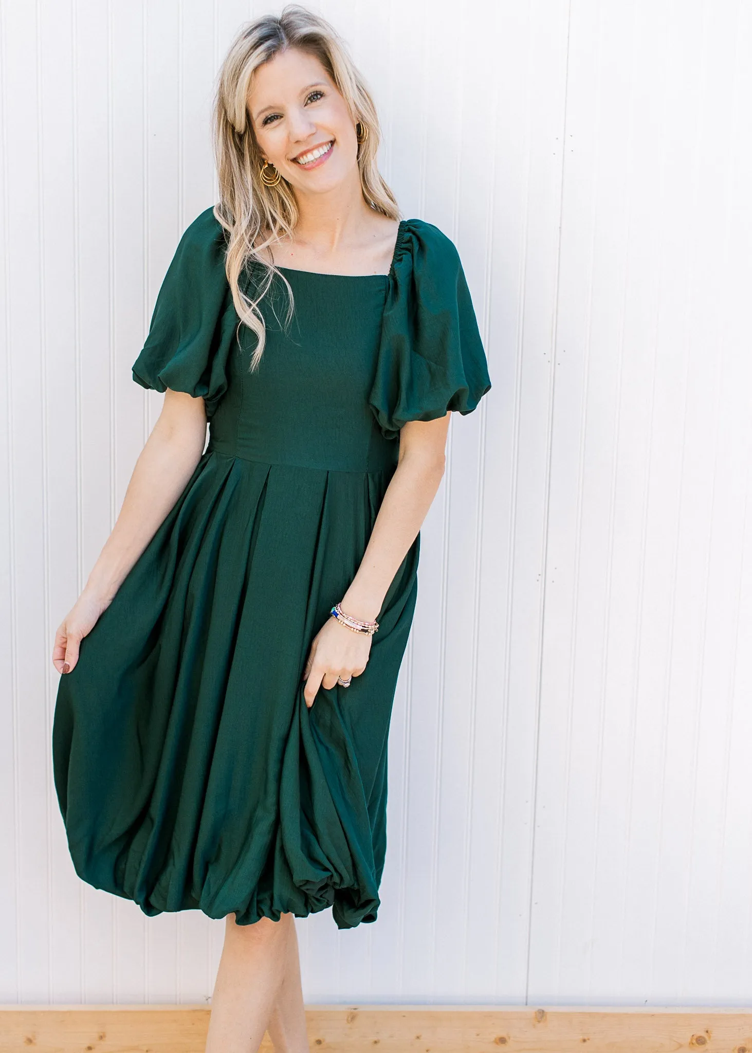XZ The Chanel Dress in Holiday Green
