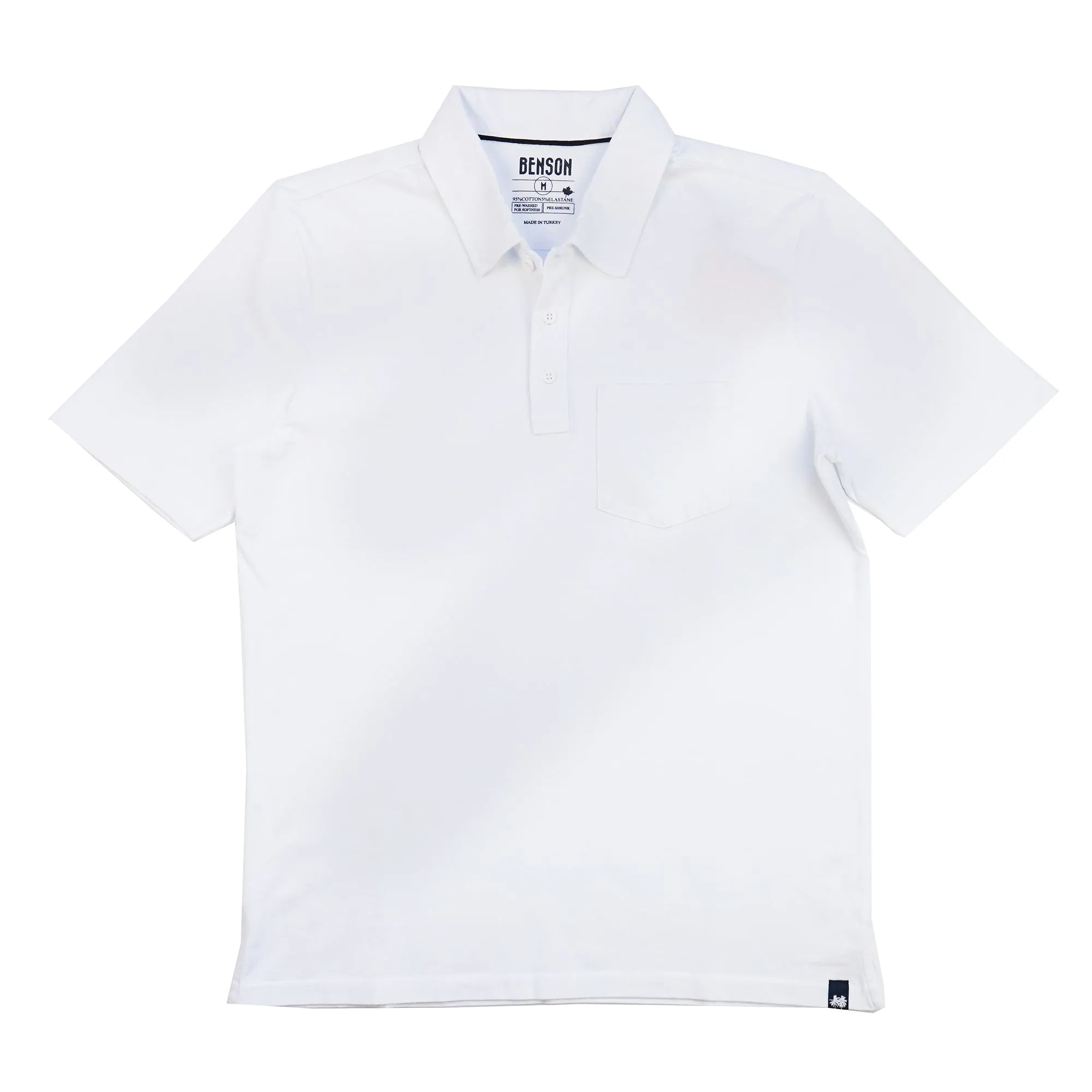 Yellowstone White Pique Polo