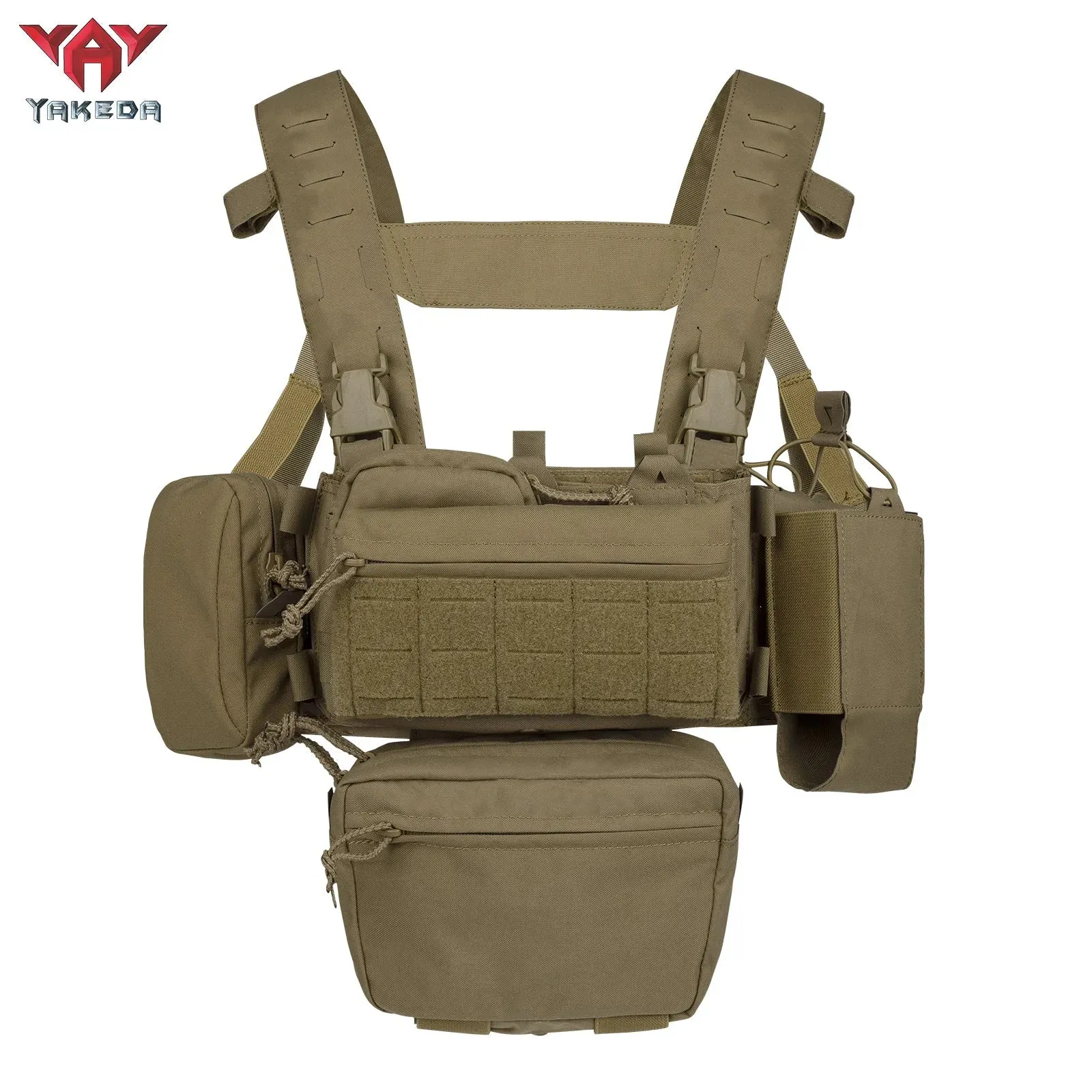 YKD0232 YAKEDA Mk3 Chest Mount Outdoor Sports Lightweight Load Vest Set
