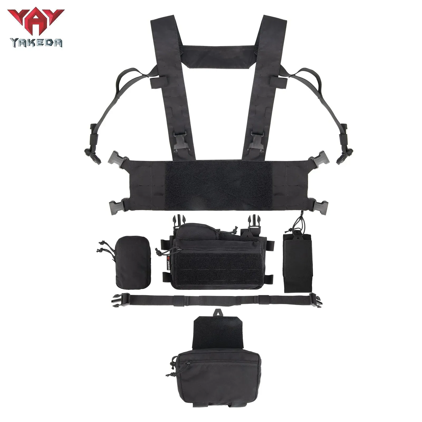 YKD0232 YAKEDA Mk3 Chest Mount Outdoor Sports Lightweight Load Vest Set