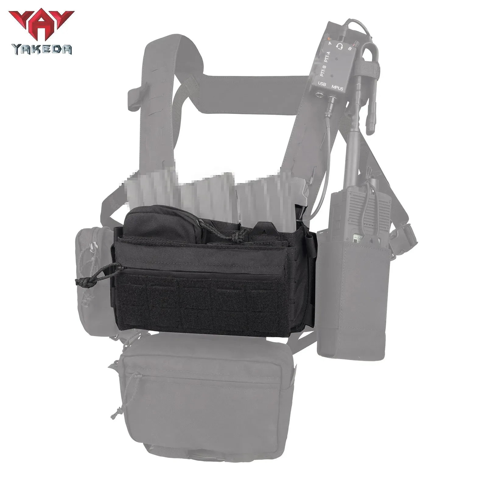 YKD0232 YAKEDA Mk3 Chest Mount Outdoor Sports Lightweight Load Vest Set