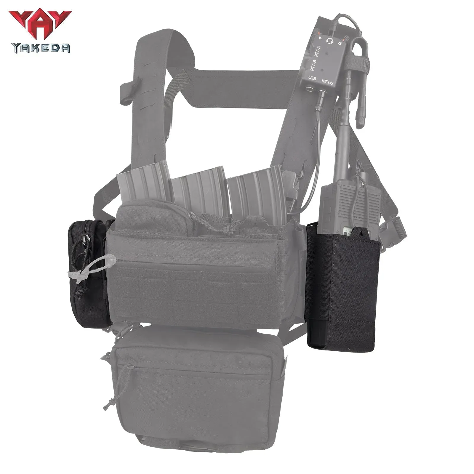 YKD0232 YAKEDA Mk3 Chest Mount Outdoor Sports Lightweight Load Vest Set