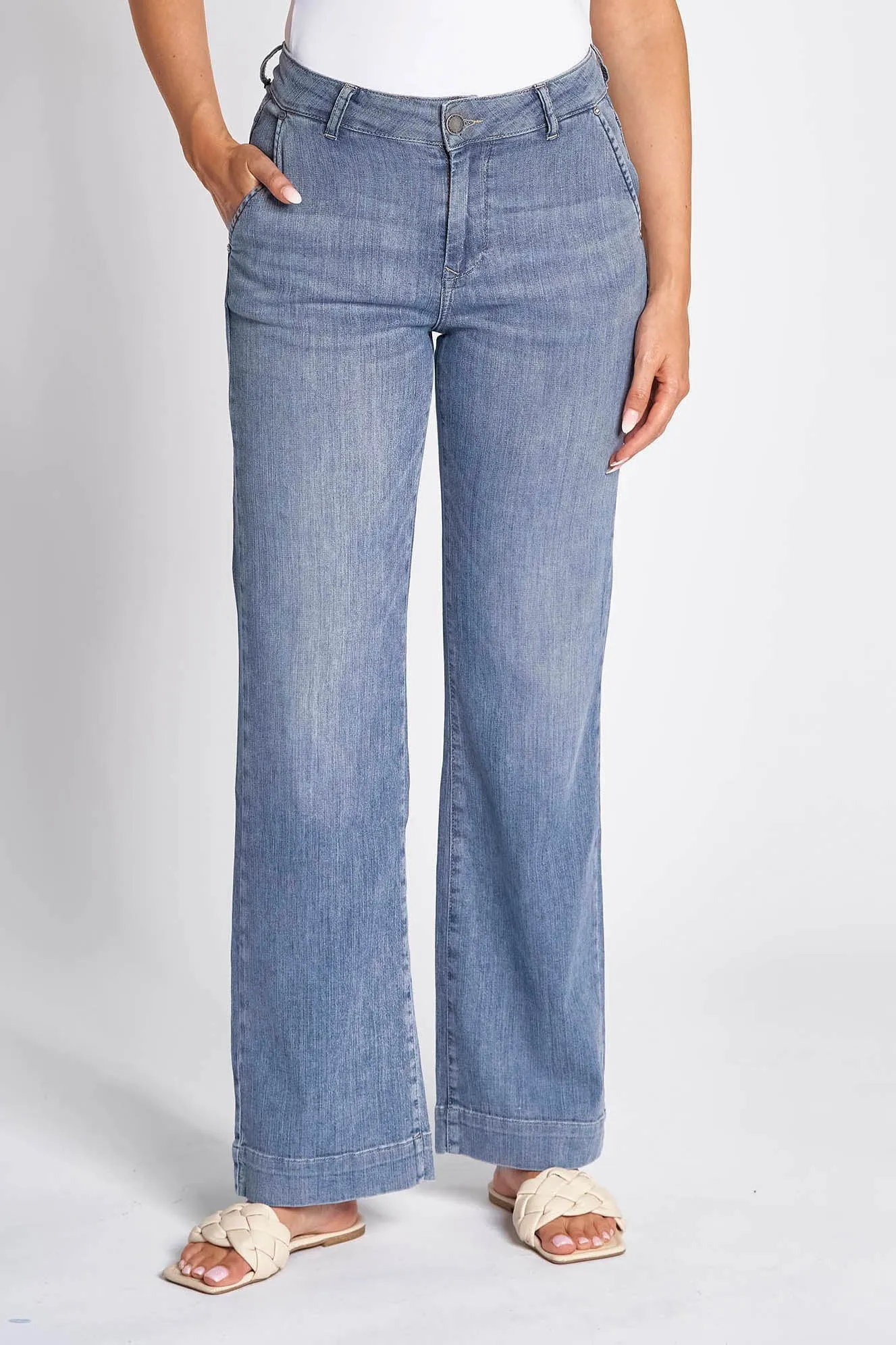 Zhrill | ROA - Straight Fit Jeans | W732 usedwashed